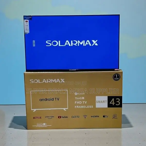 Solarmax 43 Inch Qled Smart Android Frameless Tv High Definition