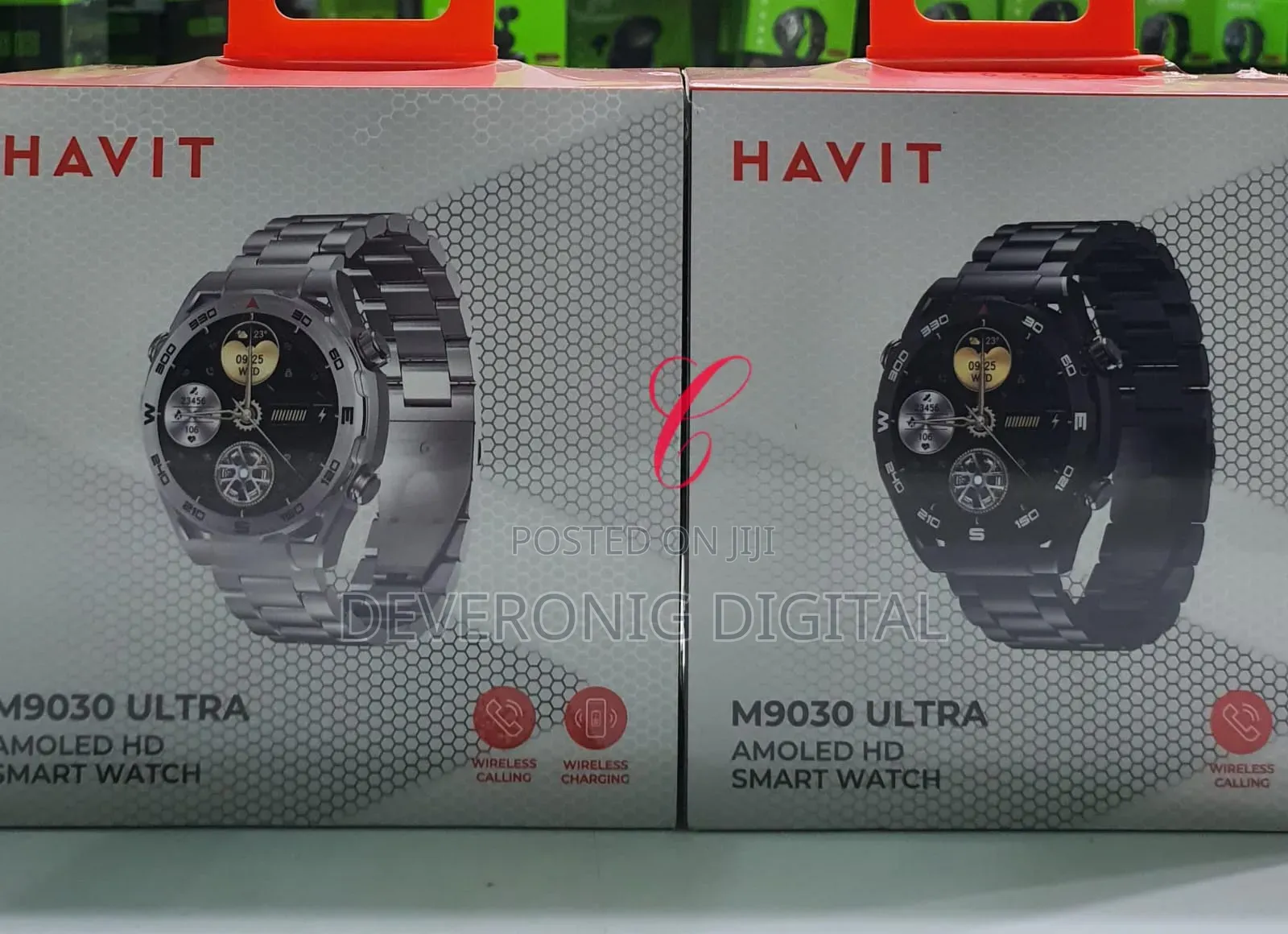 Havit M9030 Ultra *Metallic Amoled* Wireless Charging Smart Watch