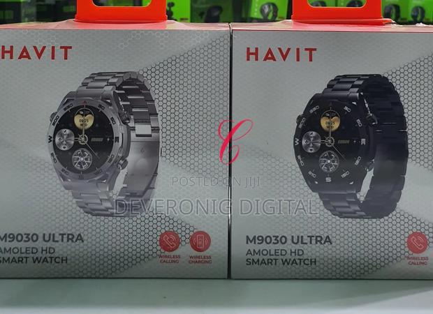 Havit M9030 Ultra *Metallic Amoled* Wireless Charging Smart Watch