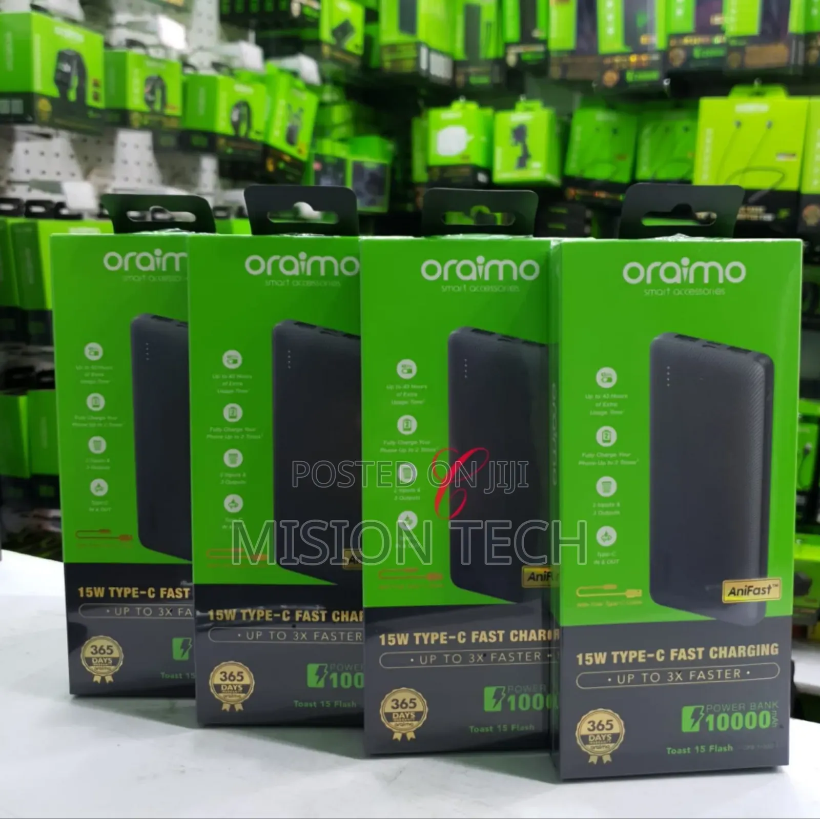 Oraimo Toast 15 Flash Power Bank. * 
