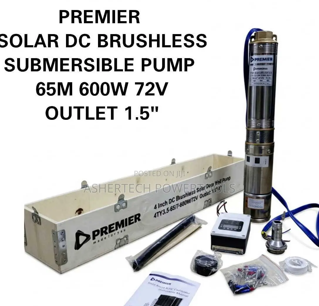 Premier Solar Dc Brushless Submersible Pump 600w 72v