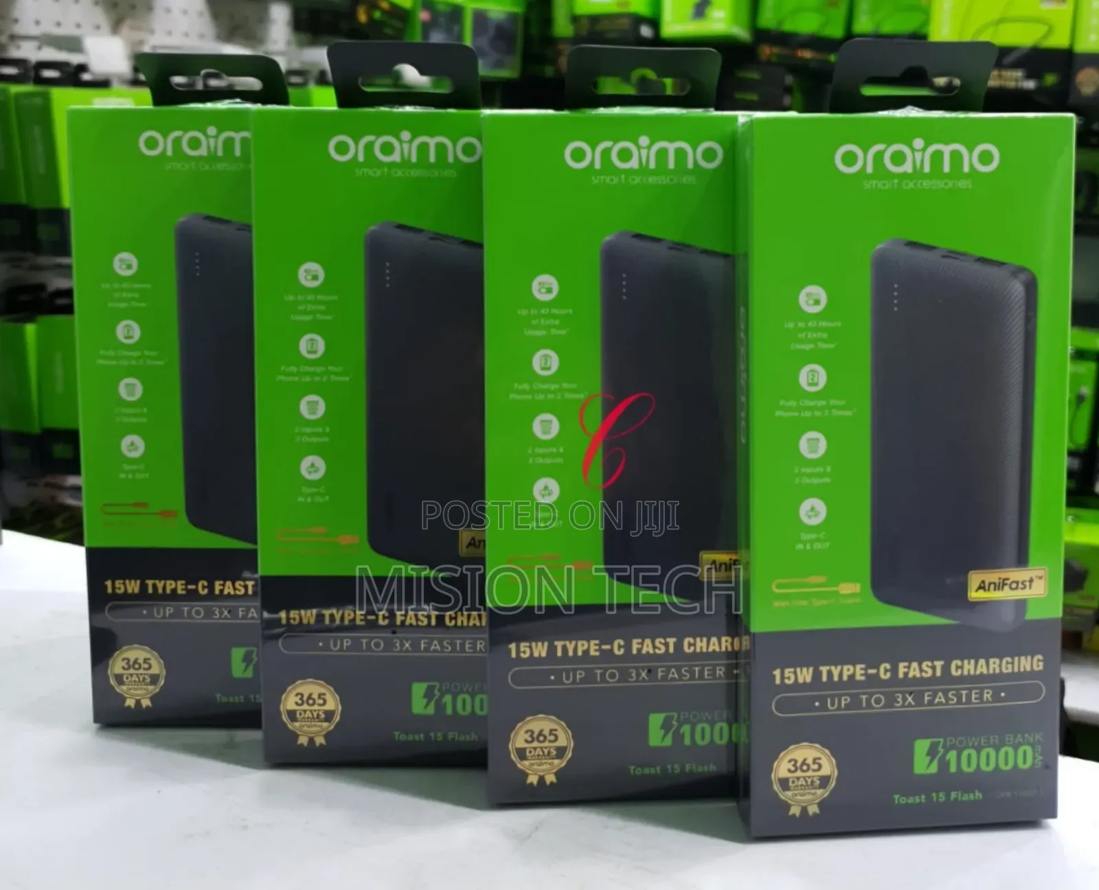 Oraimo Toast 15 Flash Power Bank. * 