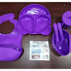 6pc Silicone Baby Feeding Cutlery Set - thumbnail 2