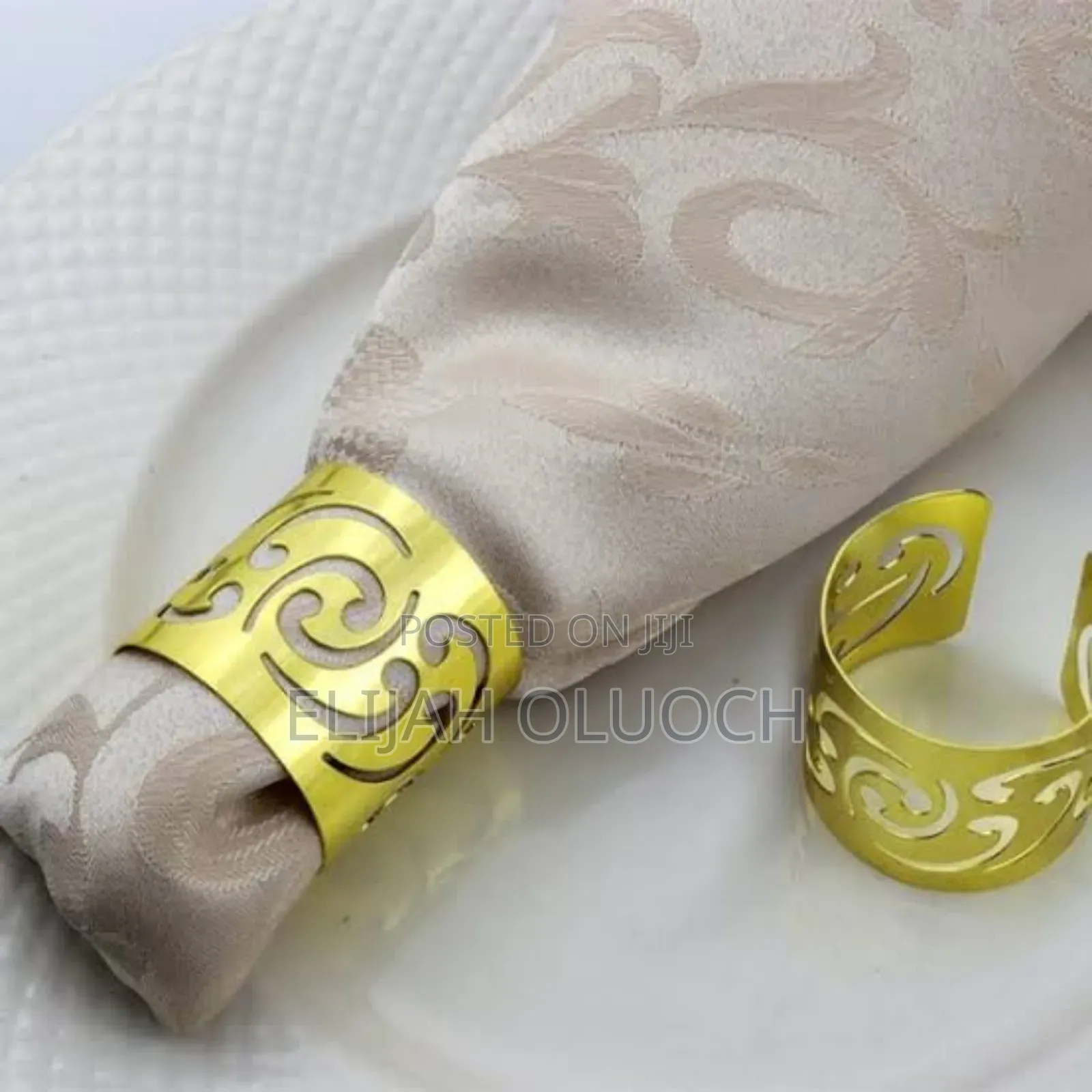 Napkin Golden or Silver Rings Now Available