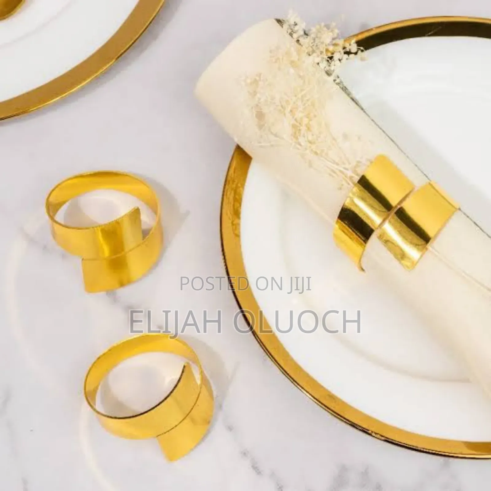 Napkin Golden or Silver Rings Now Available