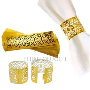 Napkin Golden or Silver Rings Now Available