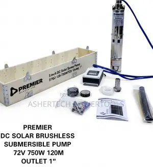 Premier Dc Solar Brushless Submersible Pump 750w 120m