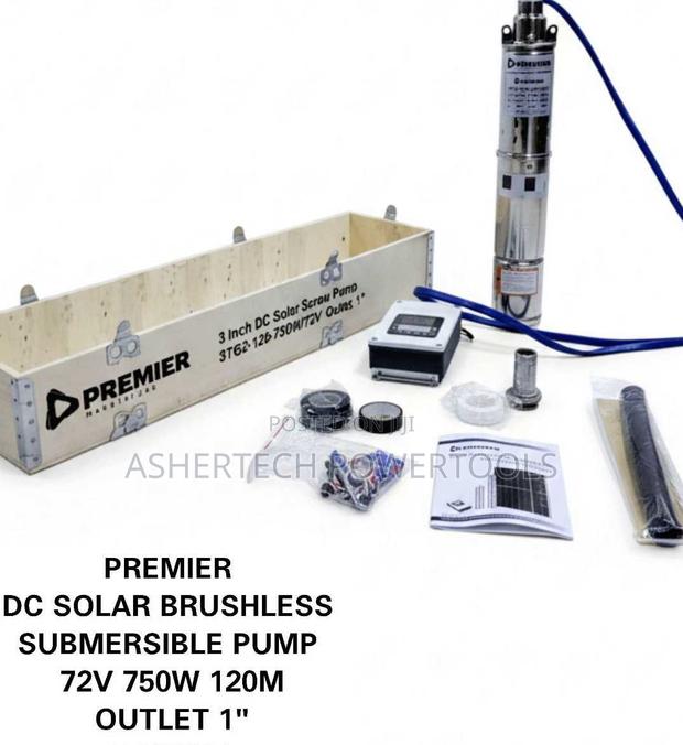 Premier Dc Solar Brushless Submersible Pump 750w 120m