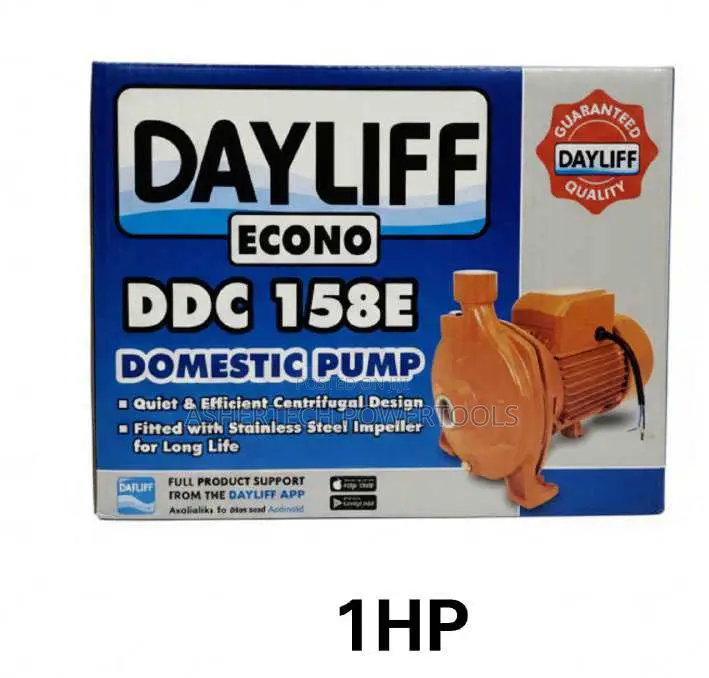 Dayliff Econo DDC 158e Domestic Pump. 1hp