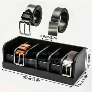 Bamboo Belt Organizer