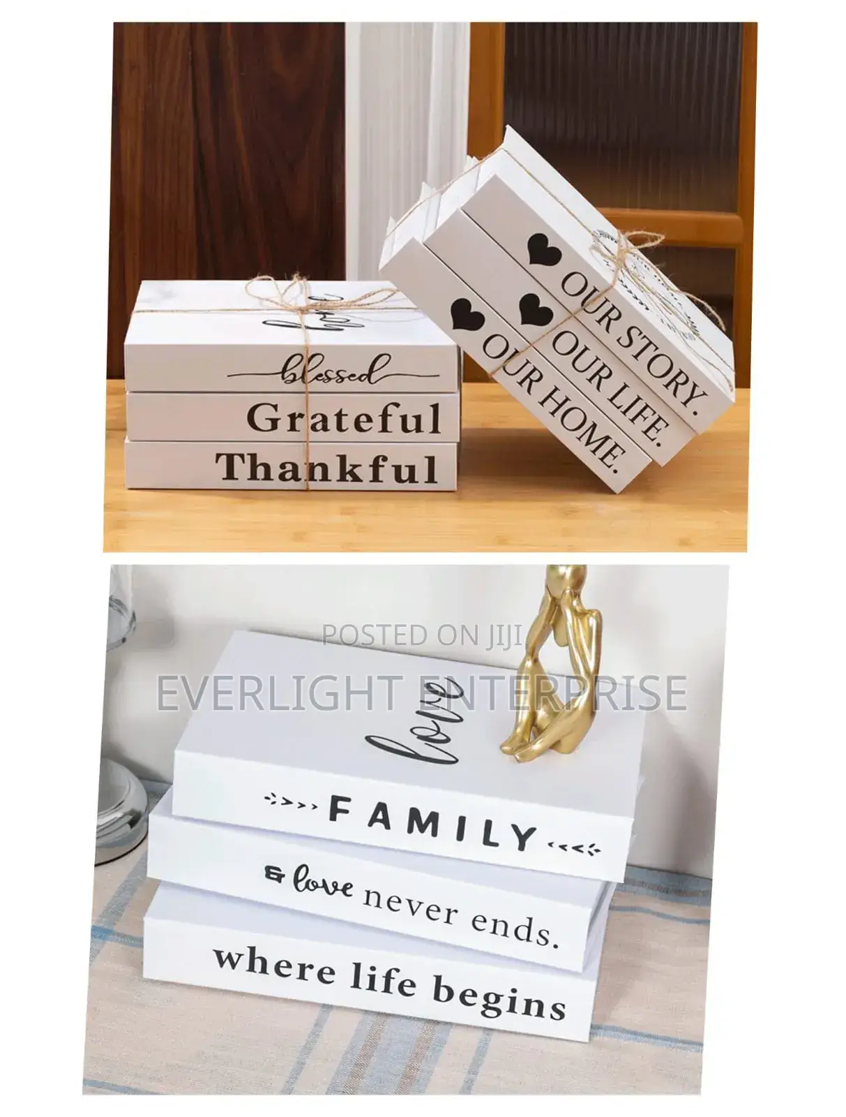 Modern Fake Books Decorations