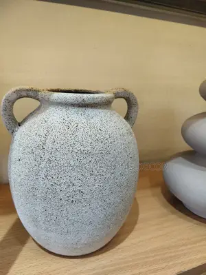 Dual Ear Handle Ancient Greek Vase Style Indoor Ceramic Pot