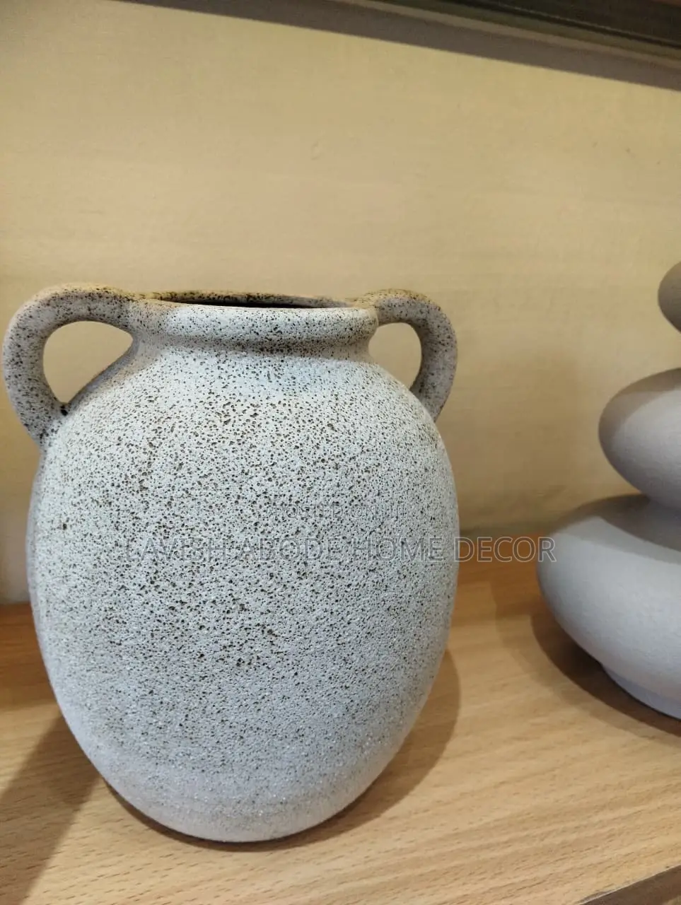 Dual Ear Handle Ancient Greek Vase Style Indoor Ceramic Pot