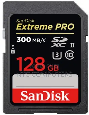 Sandisk 128gb Extreme Pro 300/260 Mb/S Memory Card