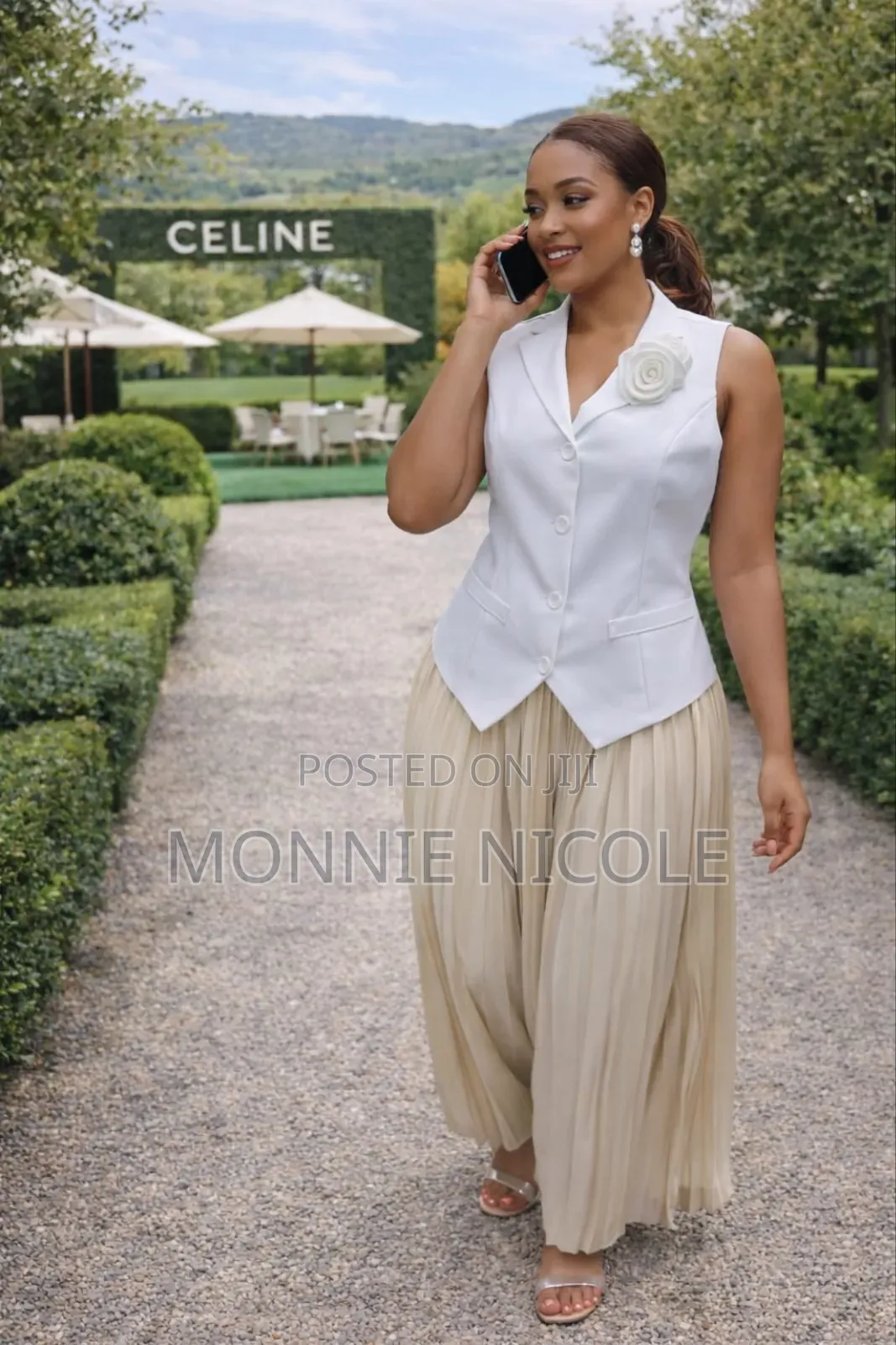Soft Pleats Bold Elegance 2pc Set👌