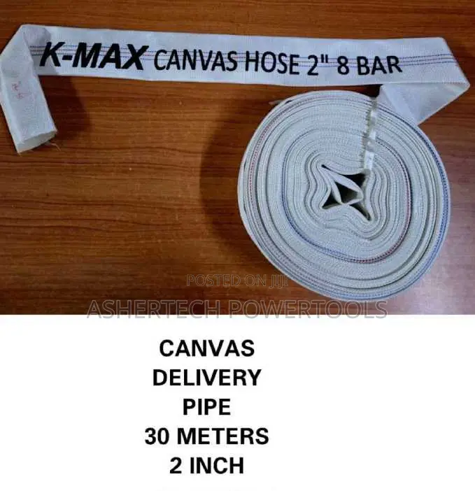 K-Max Canvas Delivery Hose Pipe 2" by 30m