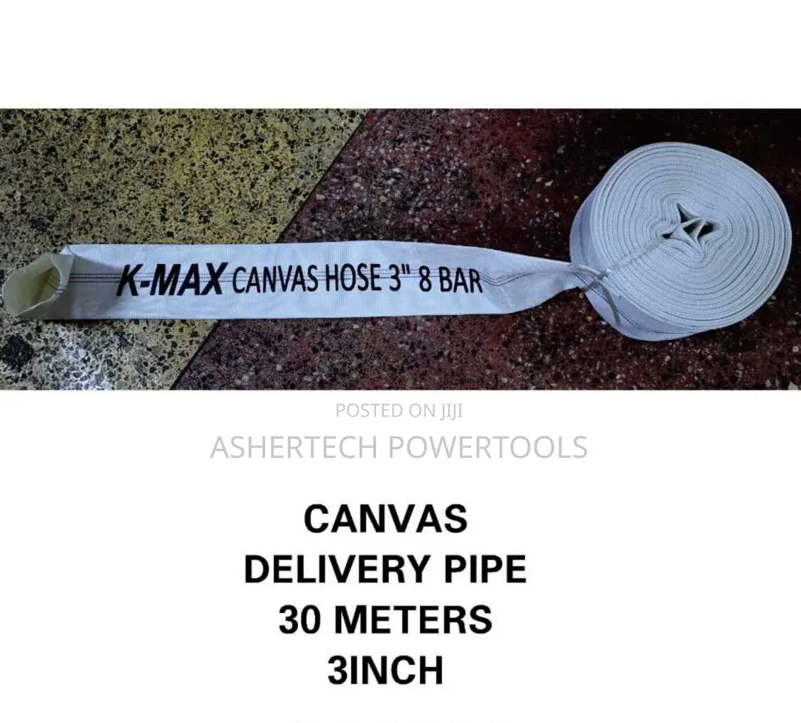 K-Max 3-Inch Canvas Delivery Hose Pipe 30m