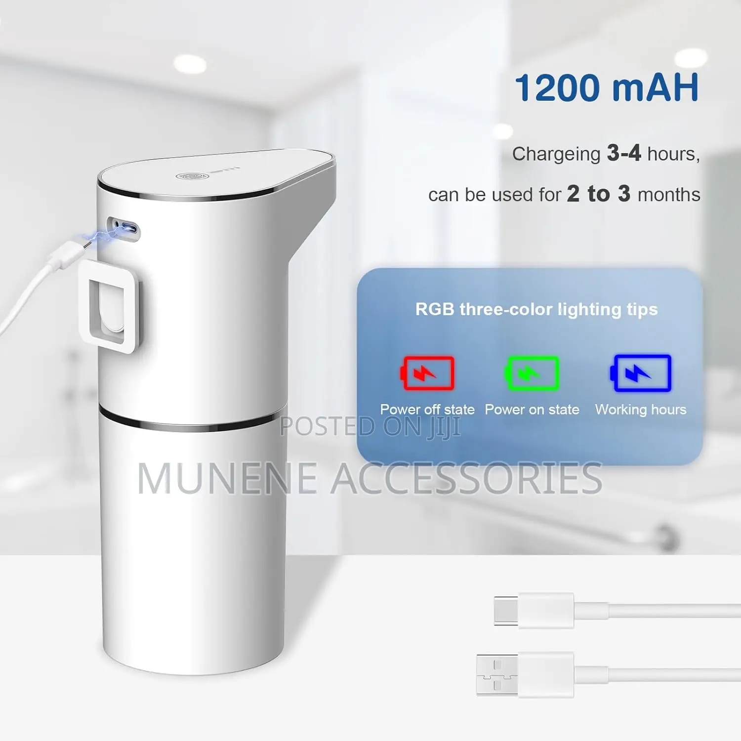 Automatic Touchless Foaming Hand Soap Dispenser 350ml Usb Rechargeable