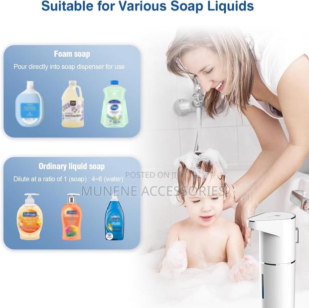 Automatic Touchless Foaming Hand Soap Dispenser 350ml Usb Rechargeable - thumbnail 5