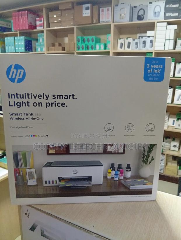 Color Wireless Ink Printer Hp Smart Tank 580 Aio Wifi - thumbnail 4