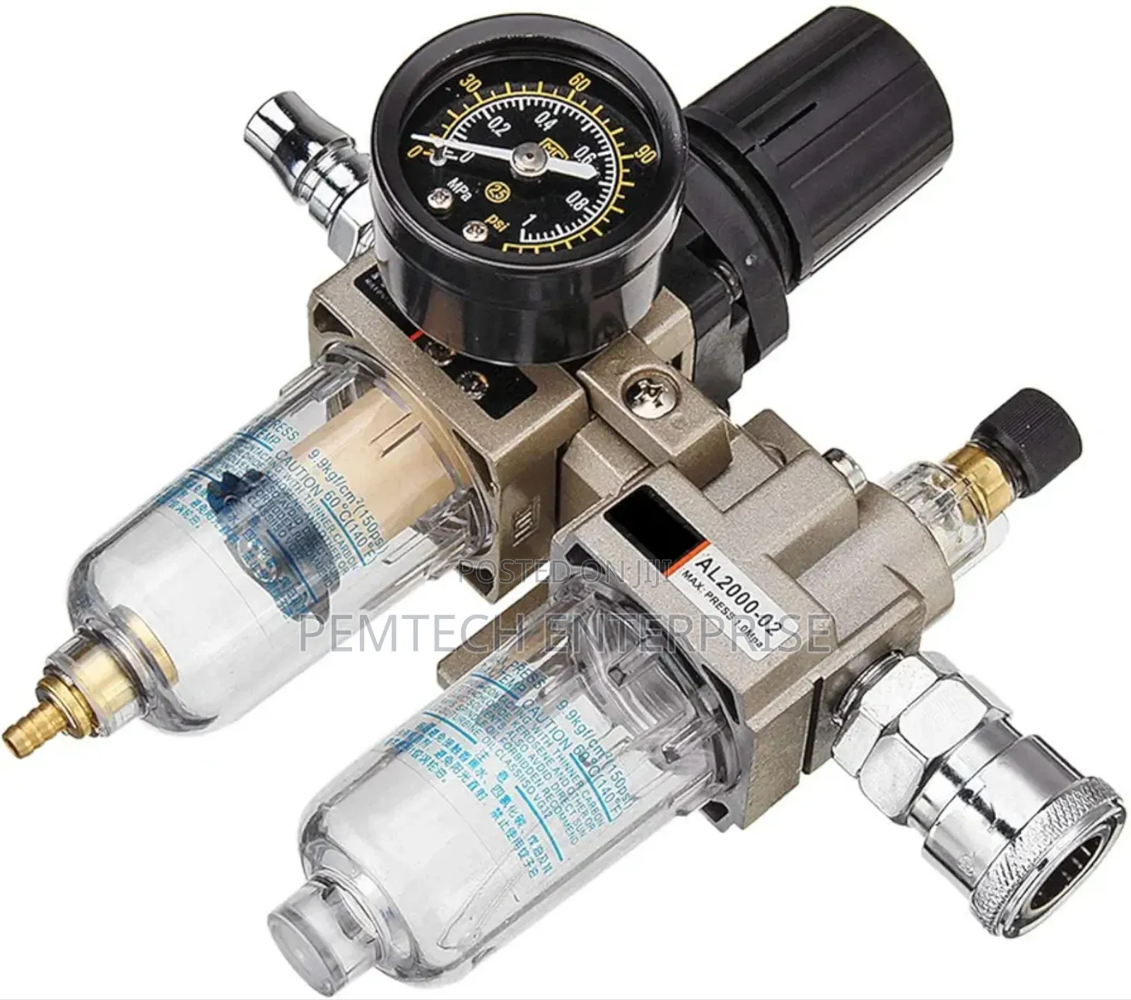 150psi Air Pressure Filter Regulator Compressor Oil Water Separator