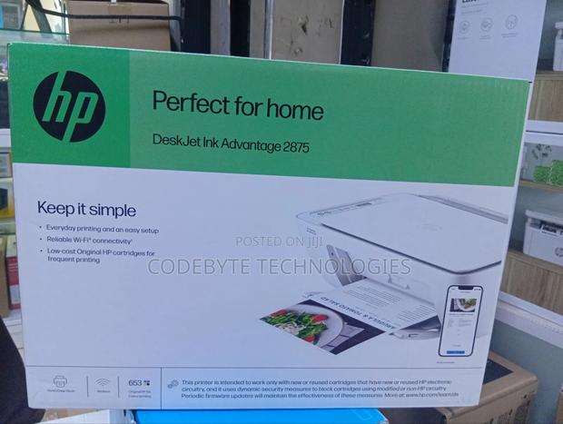 Hp Deskjet 2875 Ink Advantage Wireless All in One Printer - main view