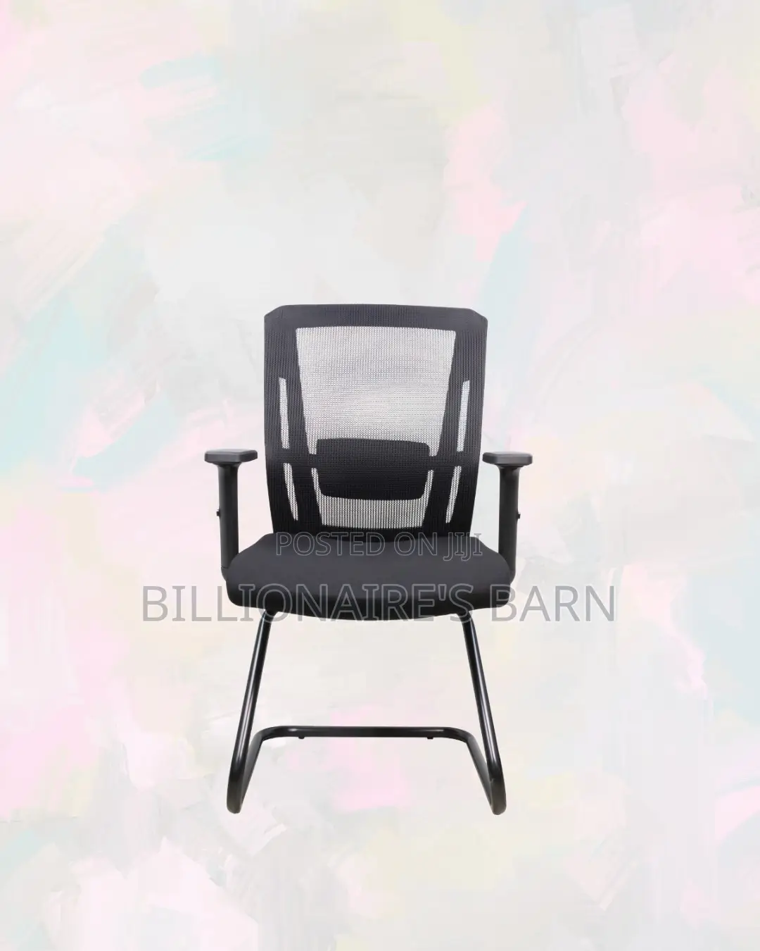 Black Visitor Chair | Without the Drama | Powder-Coated Steel