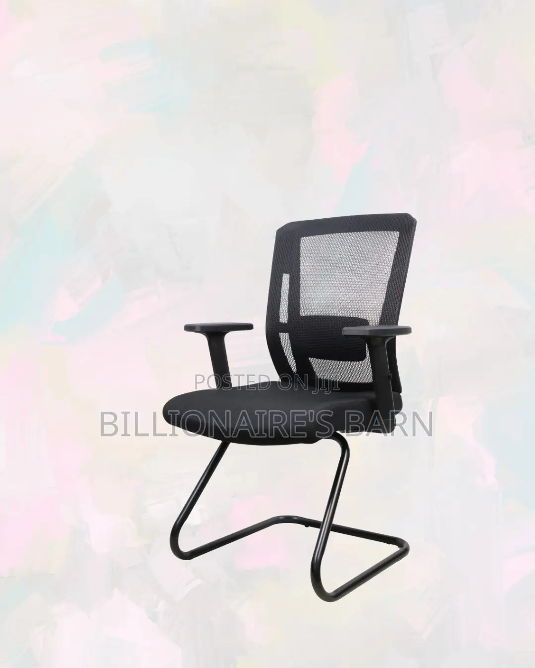 Black Visitor Chair | Without the Drama | Powder-Coated Steel
