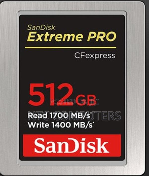 Sandisk 512gb Extreme Pro Cf Express Type B Card 1700/1400 Mb/S - main view