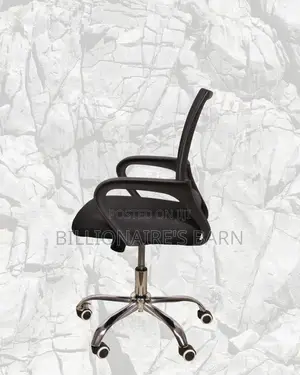 Black Compact Ergonomic Chair | Adjustable for Different Desk Heights