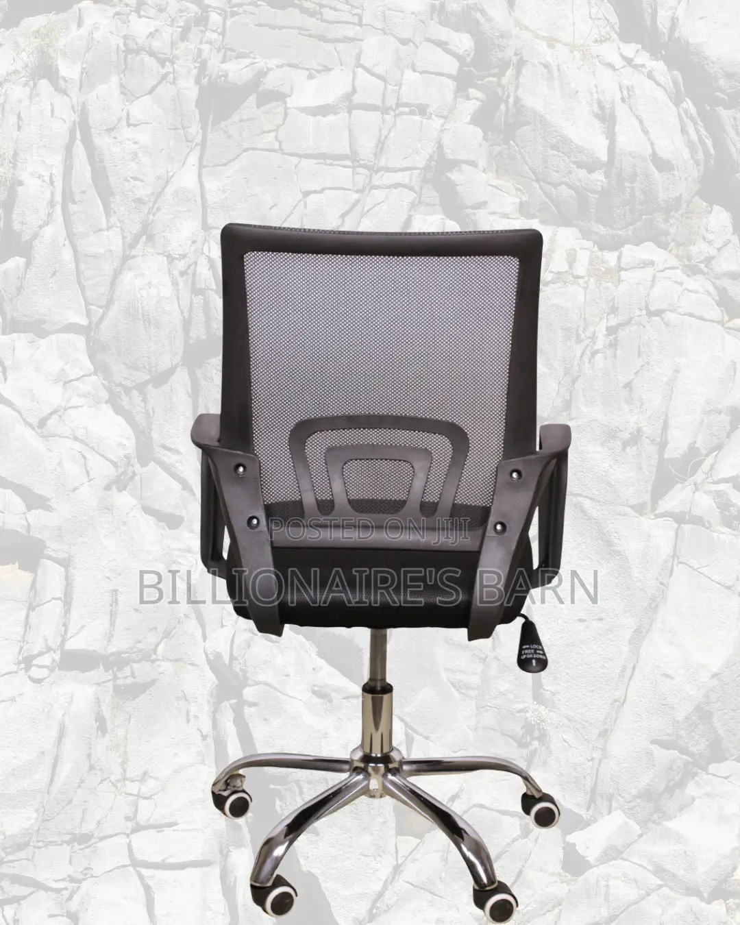 Black Compact Ergonomic Chair | Adjustable for Different Desk Heights