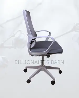 Grey Mid-Back Mesh Chair | Adjustable for Different Desk Heights |