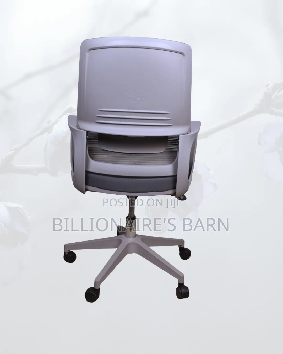 Grey Mid-Back Mesh Chair | Adjustable for Different Desk Heights |