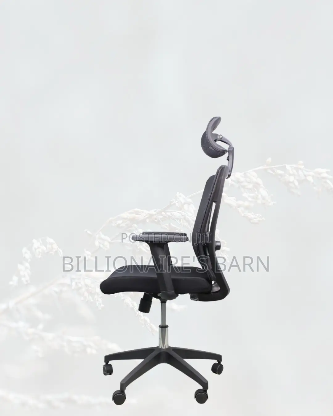Black Ergonomic Mesh Chair | Adjustable for Different Desk Heights |