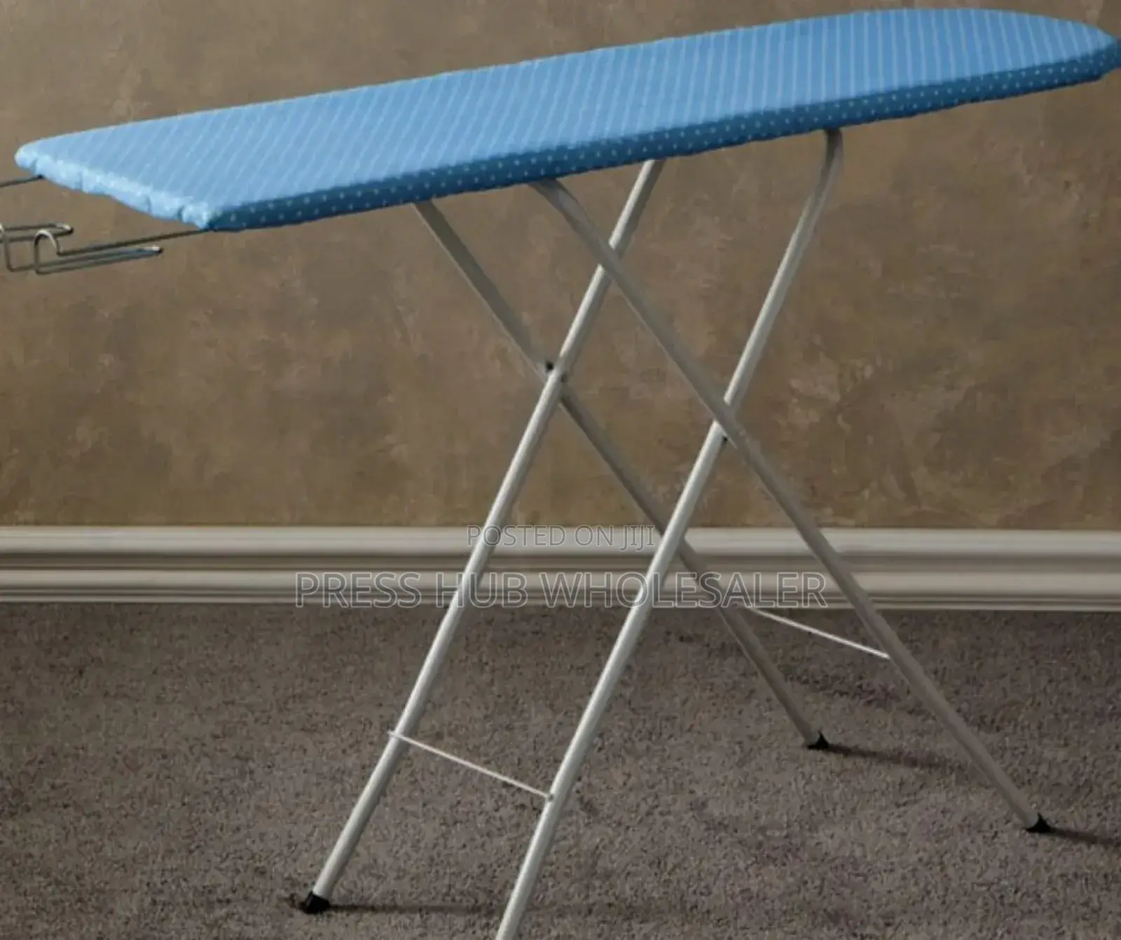 Metallic, Freestanding, and Foldable Ironing Board' 