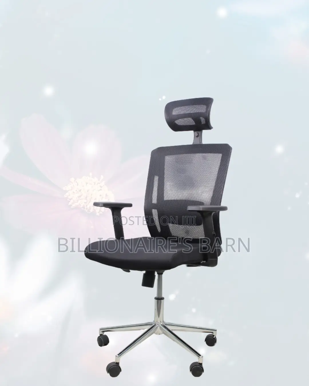 Black Ergonomic Mesh Chair | Adustable for Different Desk Heights |