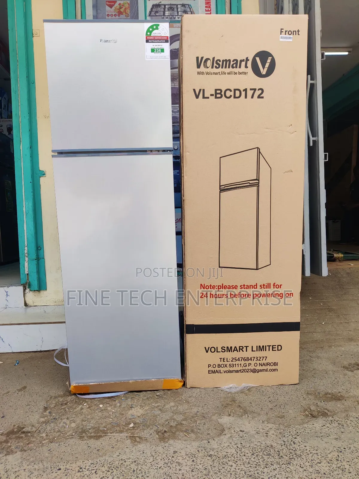 Volsmart 172litres Double Door Fridge