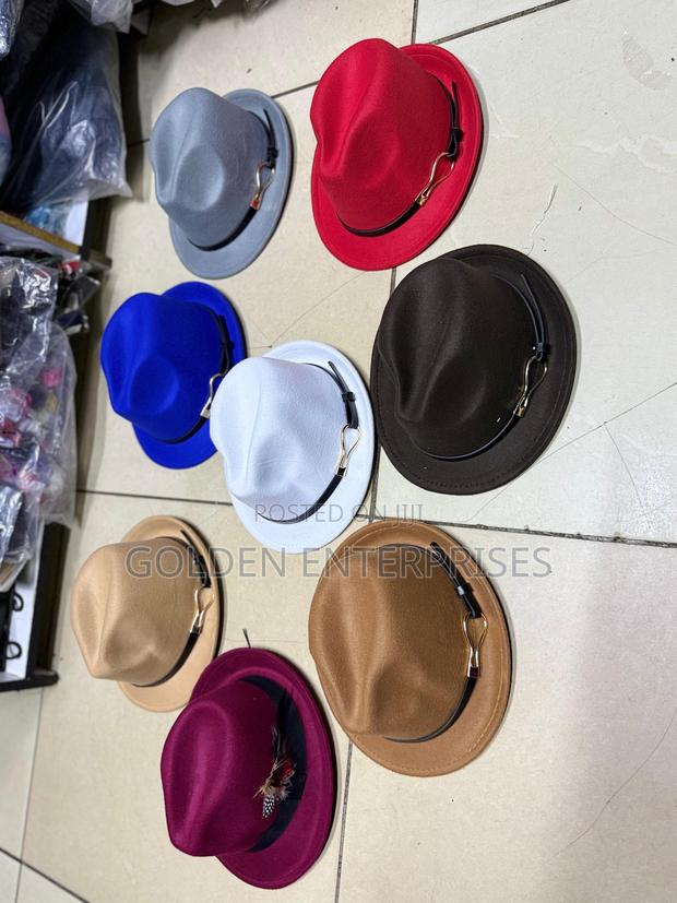Small Brim Fedora Hat - main view