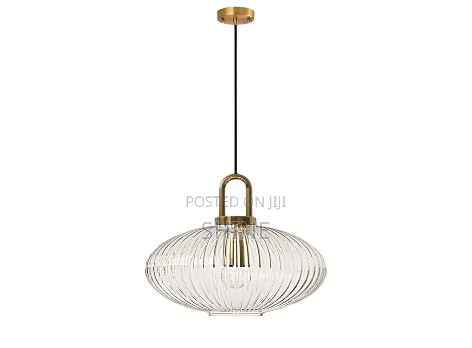 Fluted Glass Pendant Light