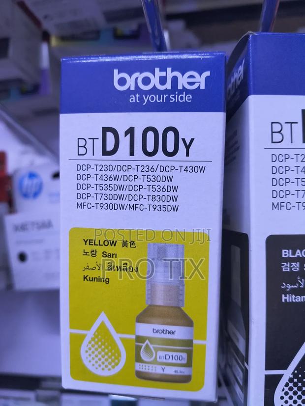Brother Genuine Ink Btd100y Yellow - main view