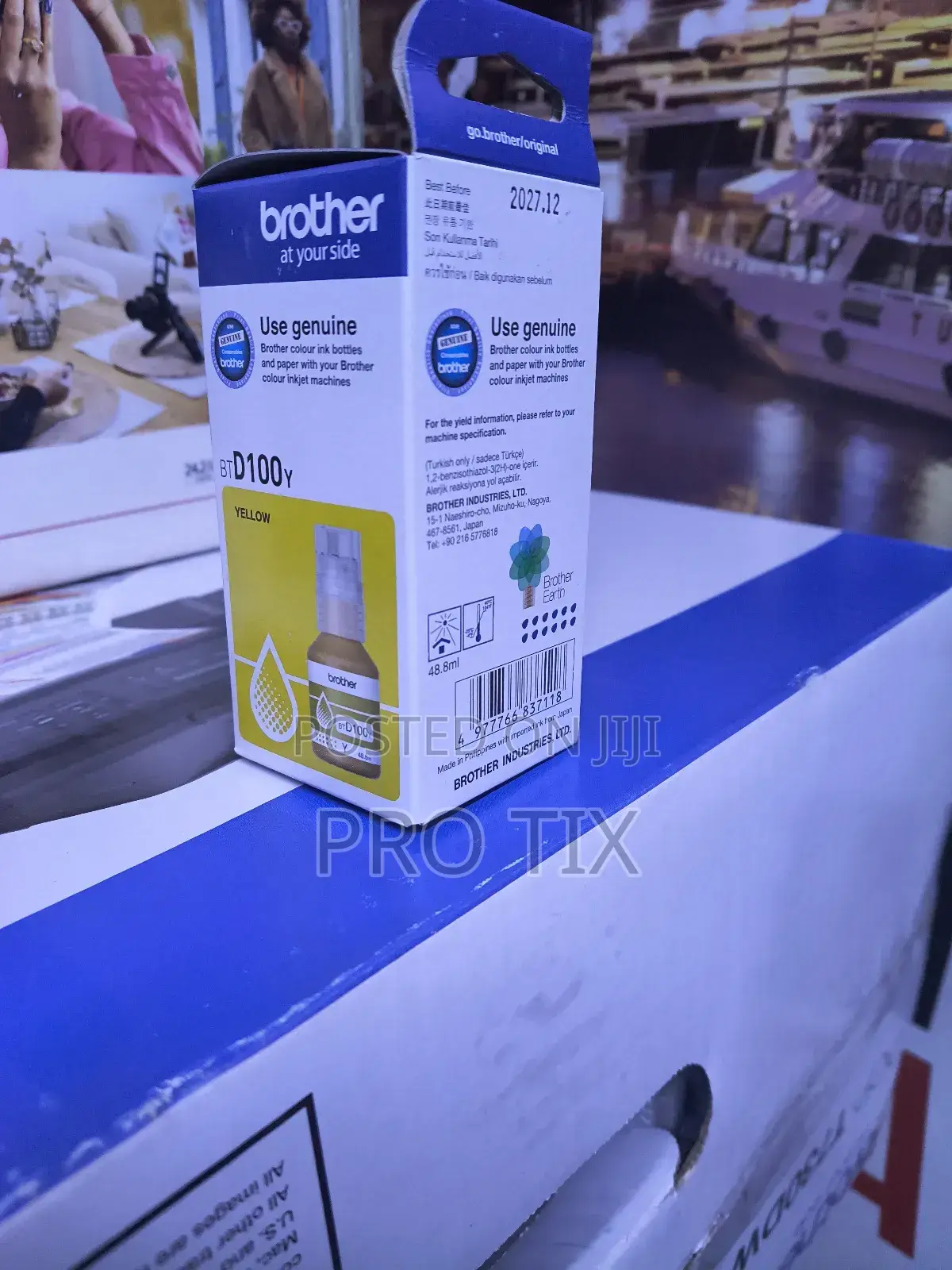 Brother Genuine Ink Btd100y Yellow