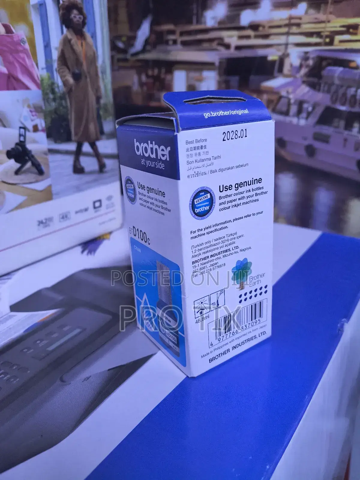 Brother Genuine Ink Btd100c Cyan