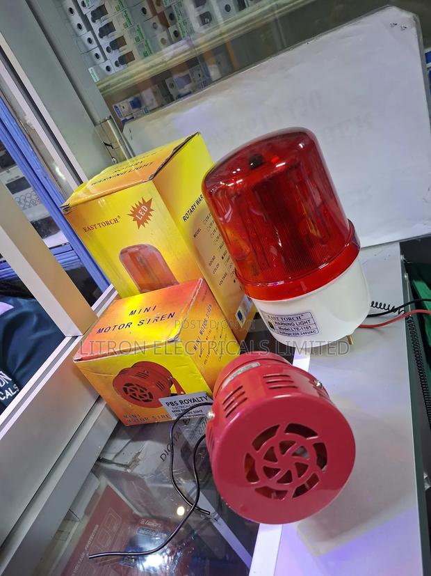 Warning Light and Mini Siren - main view