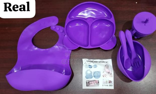 6pc Silicone Baby Feeding Cutlery Set - thumbnail 2