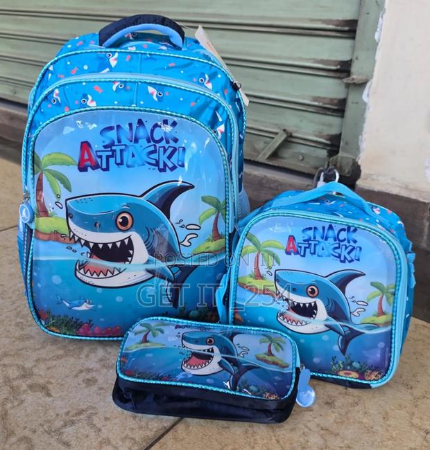 *3in1 Cartoon Theme School Backpack*▪ *Type:* Back Pack▪ - main view