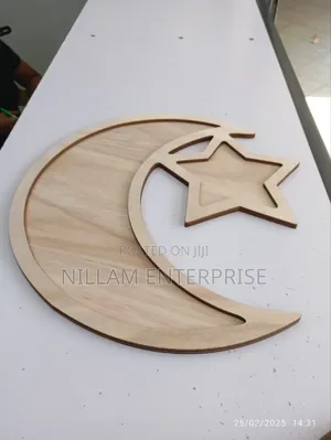 Ramadhan / Eid Mubarak Moon Star Serving Tray