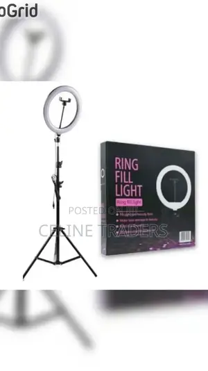 10-Inch Led Ring Light With 360° Rotation and Extendable Tripod