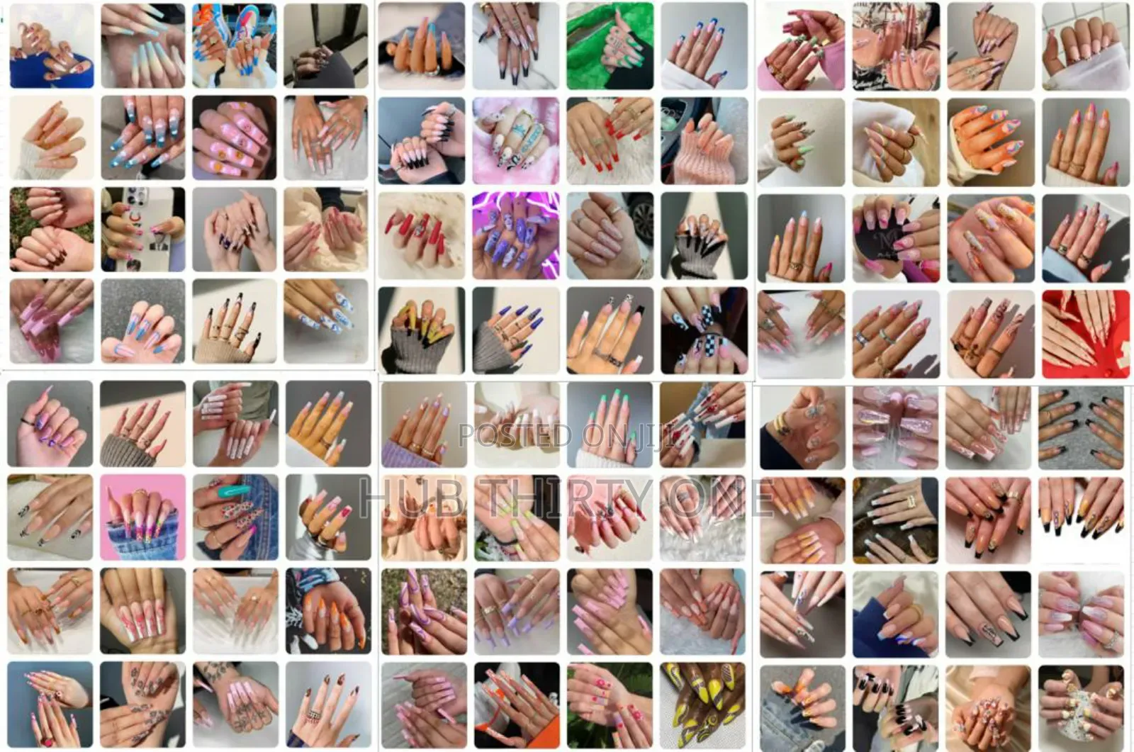 Stick on Finger Nails