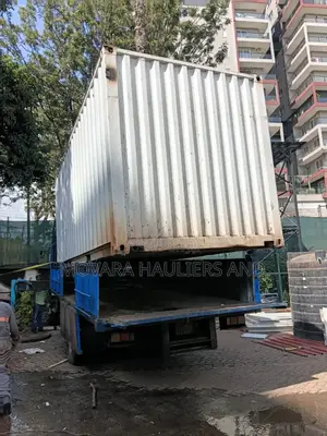 Trucks With Hoisting Cranes Are Available for Delivery and Logistics