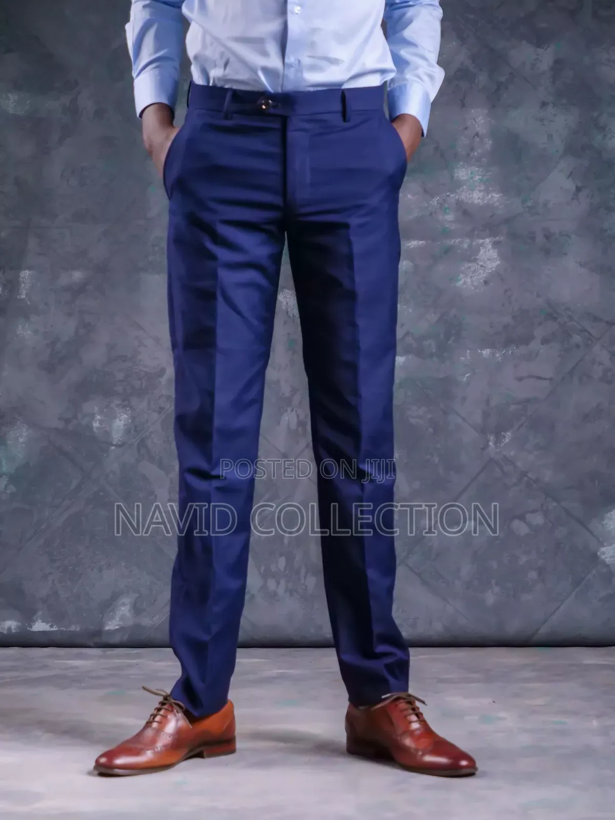 Blue Mens Trouser